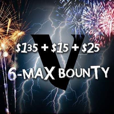 6-Max Bounty – prize pool & payout structure