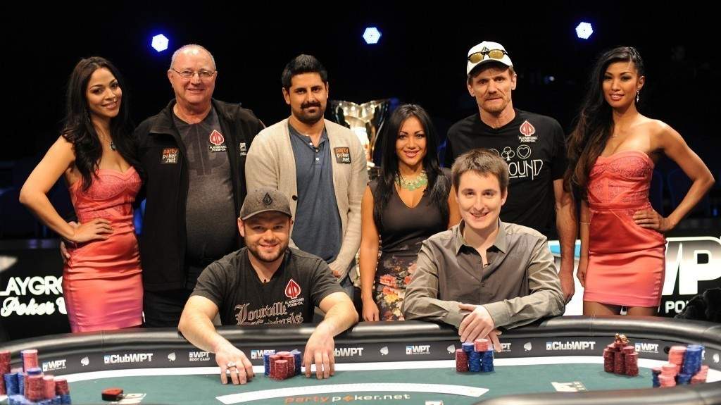 A portrait of the final table of the 2013 WPT Montreal.