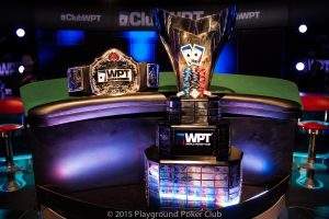 WPT Montreal Championship Belt and the WPT Champion's Trophy