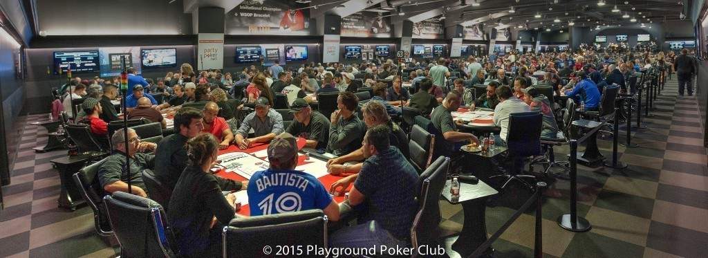 The Tournament Hall at Playground Poker Club